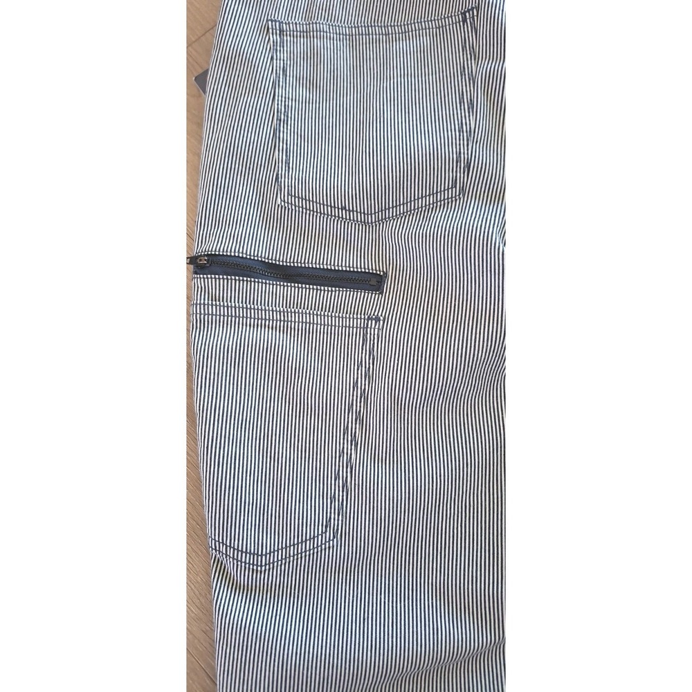 Dovetail Workwear Freshley Overalls Size 12 Indigo Stripe Conductor Utility Boho - Picture 4 of 6